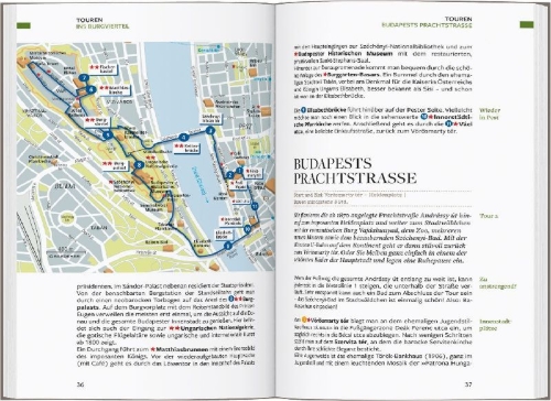 Buchcover und Innenansicht für das Buch: Baedeker Reiseführer Budapest