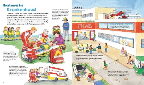 Buchcover und Innenansicht für das Buch: WAS IST WAS Junior Band 41 Im Krankenhaus