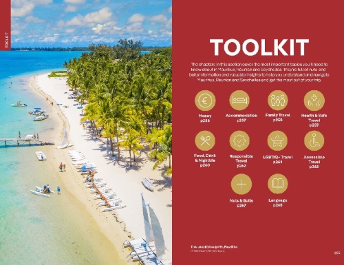 Buchcover und Innenansicht für das Buch: Lonely Planet Mauritius, Reunion & Seychelles