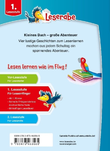 Buchcover und Innenansicht für das Buch: Leserabe Sonderausgaben - Erstlesegeschichten - Schulhof
