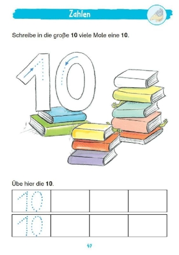 Buchcover und Innenansicht für das Buch: Mein großer Rechenspaß mit Rabe Linus - 1. Klasse