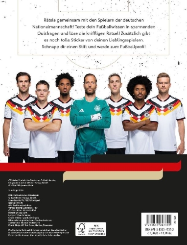 Buchcover und Innenansicht für das Buch: DFB: Fußballstarker Rätselspaß
