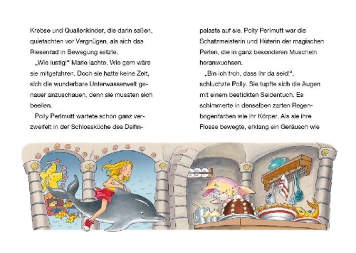 Buchcover und Innenansicht für das Buch: Silberflosse - Der Palast der Delfine