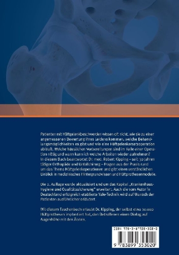 Buchcover und Innenansicht für das Buch: Operation Hüfte