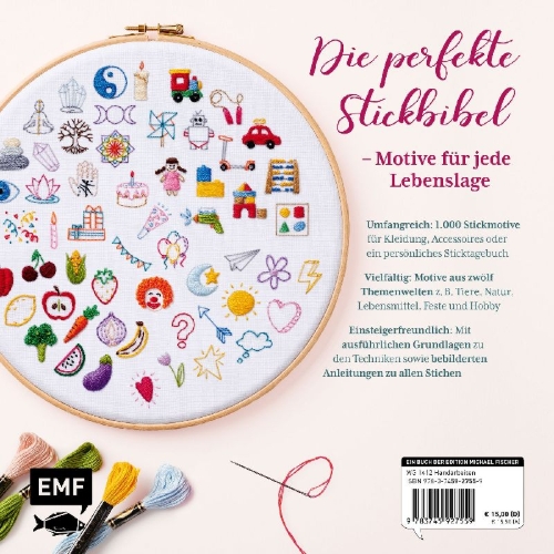 Buchcover und Innenansicht für das Buch: 365 Days of Stitches