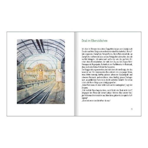 Buchcover und Innenansicht für das Buch: Das kleine Geburtstagsbuch für Eisenbahnfreunde