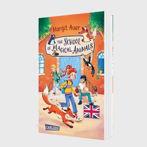Buchcover und Innenansicht für das Buch: Die Schule der magischen Tiere 1: The School of Magical Animals (Englische Ausgabe mit Vokabelhilfen)