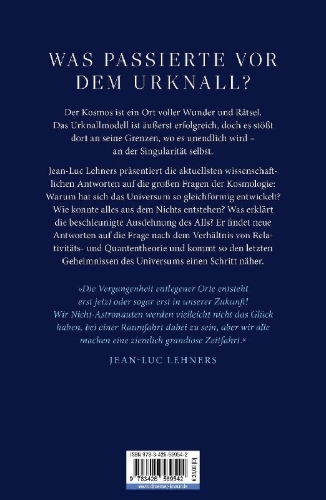 Buchcover und Innenansicht für das Buch: Der Anfang von Raum und Zeit
