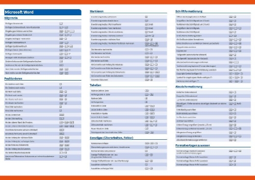 Buchcover und Innenansicht für das Buch: Microsoft-Office - Schnelle Tasten für Word und Excel