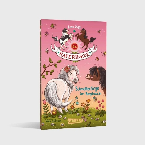 Buchcover und Innenansicht für das Buch: Die Haferhorde 4: Schmetterlinge im Ponybauch