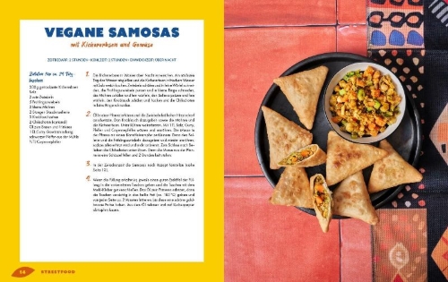 Buchcover und Innenansicht für das Buch: African Comfort Food