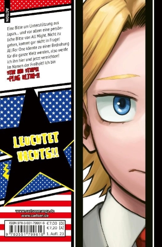 Buchcover und Innenansicht für das Buch: Boku no Hero Academia