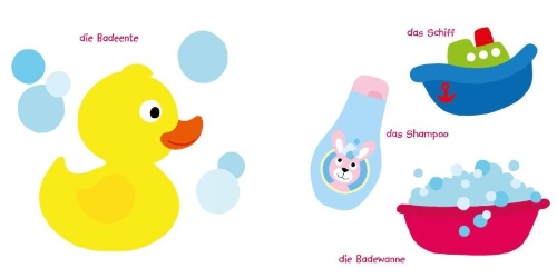 Buchcover und Innenansicht für das Buch: Baby Pixi 46: Mein Baby-Pixi Buggybuch: Lieblingssachen