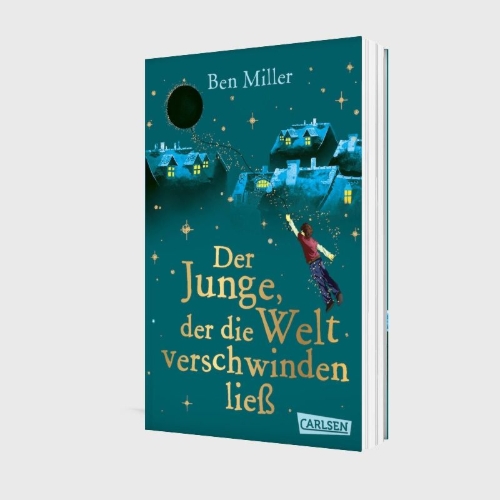 Buchcover und Innenansicht für das Buch: Der Junge, der die Welt verschwinden ließ