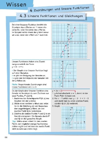Buchcover und Innenansicht für das Buch: Wissen - Üben - Testen: Mathematik 7. Klasse