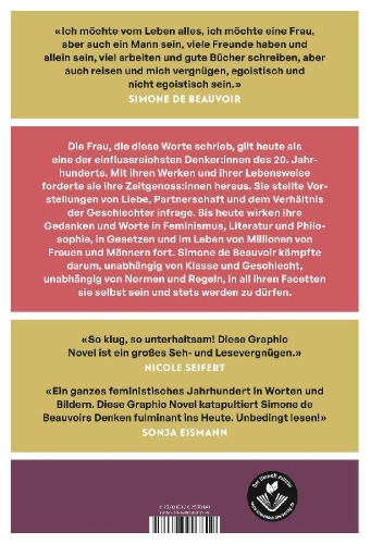 Buchcover und Innenansicht für das Buch: Simone de Beauvoir