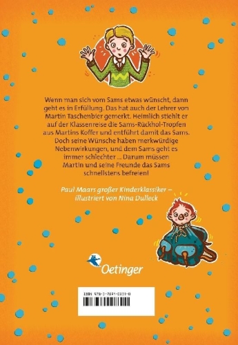 Buchcover und Innenansicht für das Buch: Sams in Gefahr