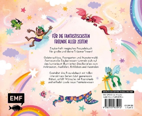 Buchcover und Innenansicht für das Buch: Freunde sind fantastisch! - Das Freundebuch