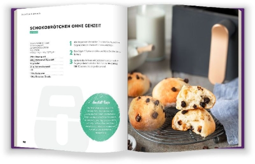 Buchcover und Innenansicht für das Buch: AIR FRYER 100 x schnell