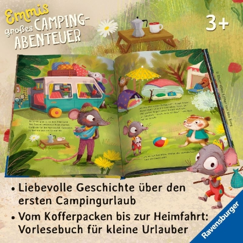 Buchcover und Innenansicht für das Buch: Ruby gaat kamperen