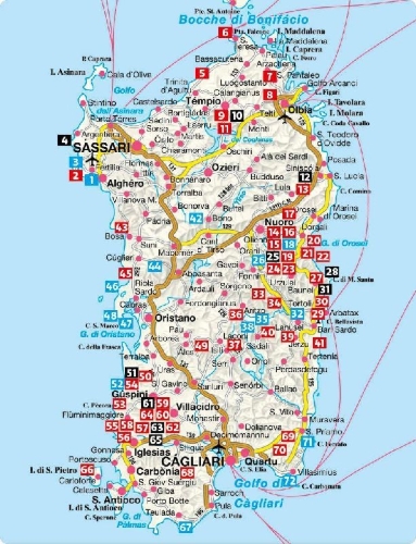Buchcover und Innenansicht für das Buch: ROTHER Wanderführer Sardinien