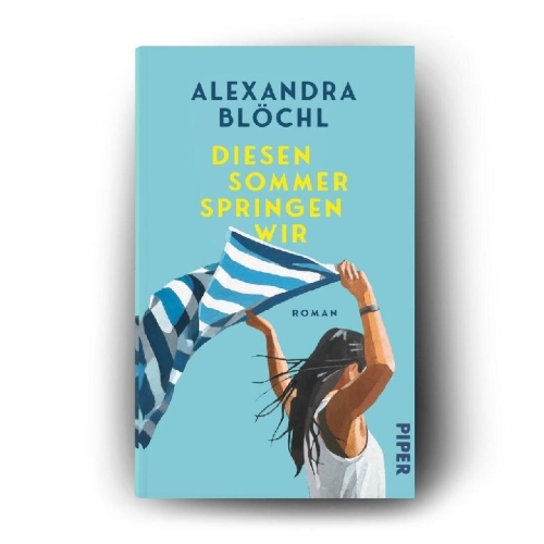 Buchcover und Innenansicht für das Buch: Diesen Sommer springen wir
