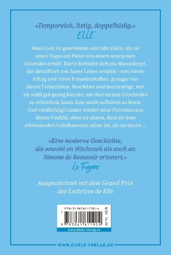 Buchcover und Innenansicht für das Buch: Le problème avec Jane