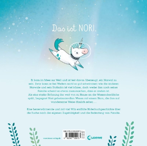 Buchcover und Innenansicht für das Buch: Not Quite Narwhal