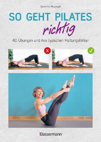 Buchcover und Innenansicht für das Buch: Pilates super facile