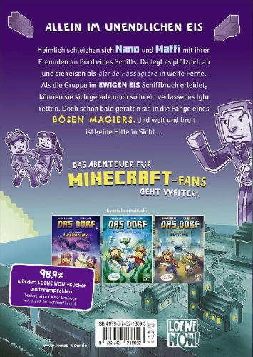 Buchcover und Innenansicht für das Buch: Das Dorf (Band 7) - Im Verlies des Magiers