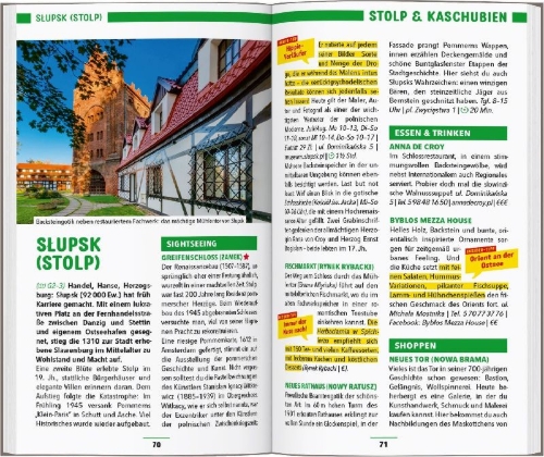 Buchcover und Innenansicht für das Buch: MARCO POLO Reiseführer Polnische Ostseeküste, Danzig