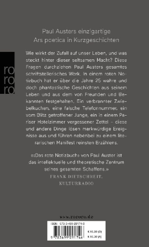 Buchcover und Innenansicht für das Buch: Das rote Notizbuch