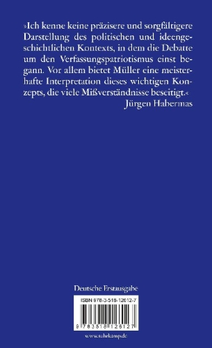 Buchcover und Innenansicht für das Buch: Verfassungspatriotismus
