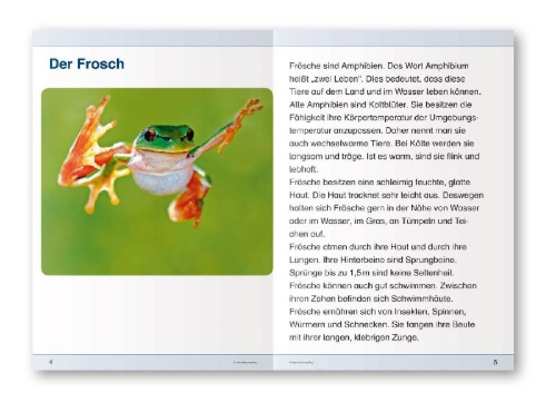 Buchcover und Innenansicht für das Buch: Ich kenne den Frosch - Lebenszyklus