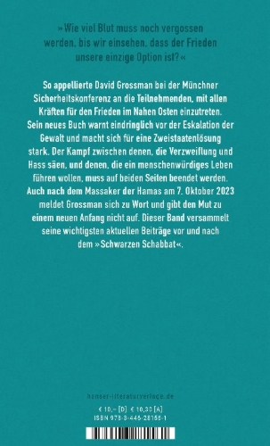 Buchcover und Innenansicht für das Buch: Frieden ist die einzige Option