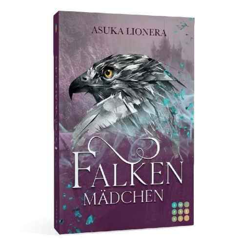 Buchcover und Innenansicht für das Buch: Falkenmädchen (Divinitas 1)