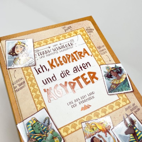 Buchcover und Innenansicht für das Buch: Ich, Kleopatra, und die alten Ägypter