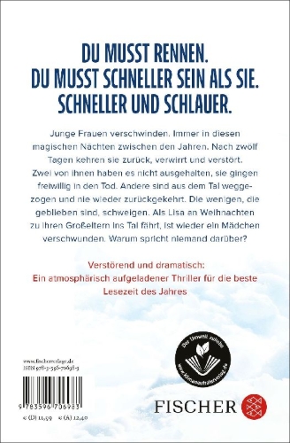 Buchcover und Innenansicht für das Buch: Rauhnächte - Sie werden dich jagen