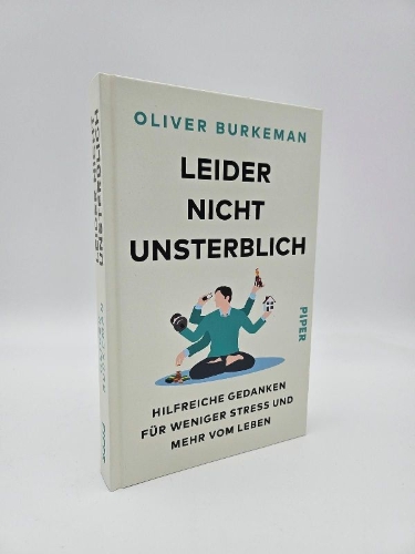 Buchcover und Innenansicht für das Buch: Leider nicht unsterblich