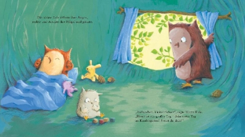 Buchcover und Innenansicht für das Buch: Little Owl's First Day