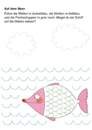 Buchcover und Innenansicht für das Buch: Schlau für die Schule: Mein bunter Buchstaben-Block
