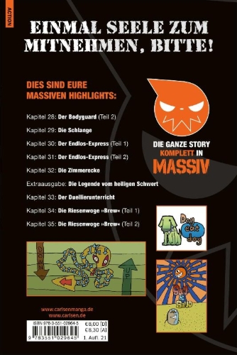 Buchcover und Innenansicht für das Buch: Soul Eater