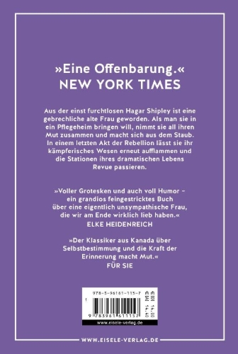 Buchcover und Innenansicht für das Buch: Stone Angel