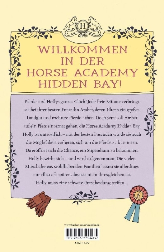Buchcover und Innenansicht für das Buch: Horse Academy - Sommer der Entscheidungen