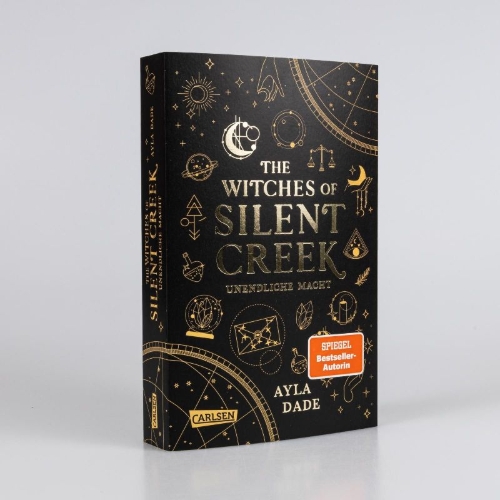 Buchcover und Innenansicht für das Buch: The Witches of Silent Creek 1: Unendliche Macht