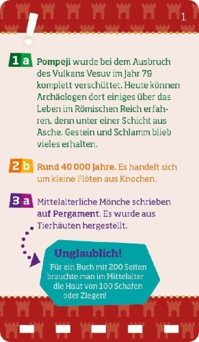 Buchcover und Innenansicht für das Buch: WAS IST WAS Quiz Abenteuer Geschichte