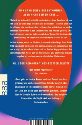 Buchcover und Innenansicht für das Buch: The Vanishing Half