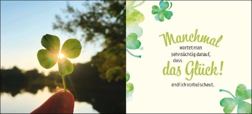 Buchcover und Innenansicht für das Buch: Ich schenke dir ein Stück vom Glück