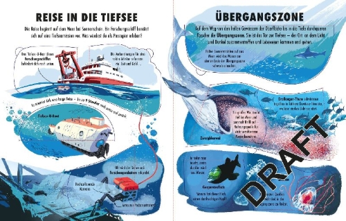 Buchcover und Innenansicht für das Buch: Welt der Extreme: Die Tiefsee