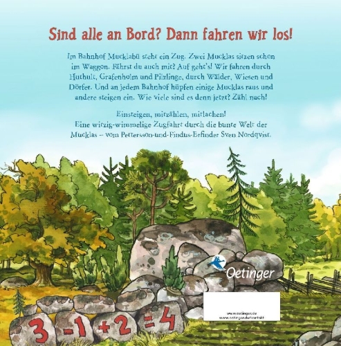Buchcover und Innenansicht für das Buch: Muckletåget